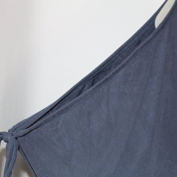 Green Envelope bluish-gray cold-shoulder round neck loose fit top XL - Picture 4 of 7